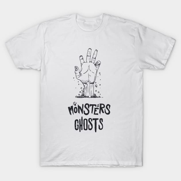 Halloween Monsters T-Shirt by attire zone